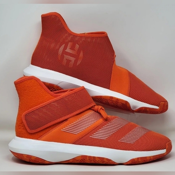 Adidas Harden B/E 3 Basketball Shoes Orange/White Mens Size 13 EF9772 - Picture 1 of 12